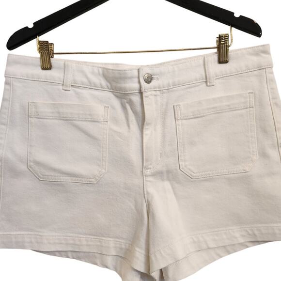 NWT J. Crew Patch-Pocket Denim Short In White 14 - Picture 4 of 8